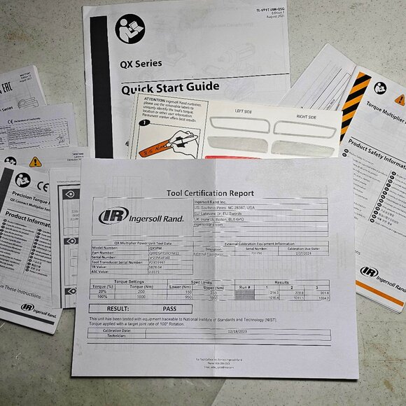 NIB New Ingersoll Rand IQ 40V Cordless Torque Multiplier Tool QX5PM Wrench - Picture 5 of 7